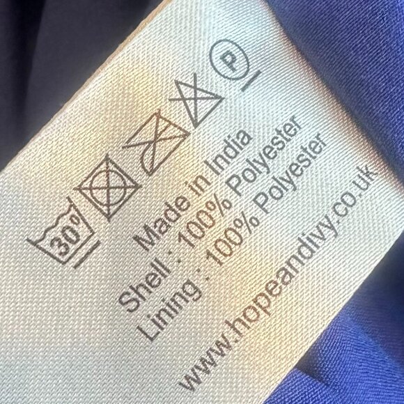 Hope & Ivy Maternity Tie Front Midi Tea Dress Satin Contrast Floral Size 14 NWOT - Picture 13 of 13